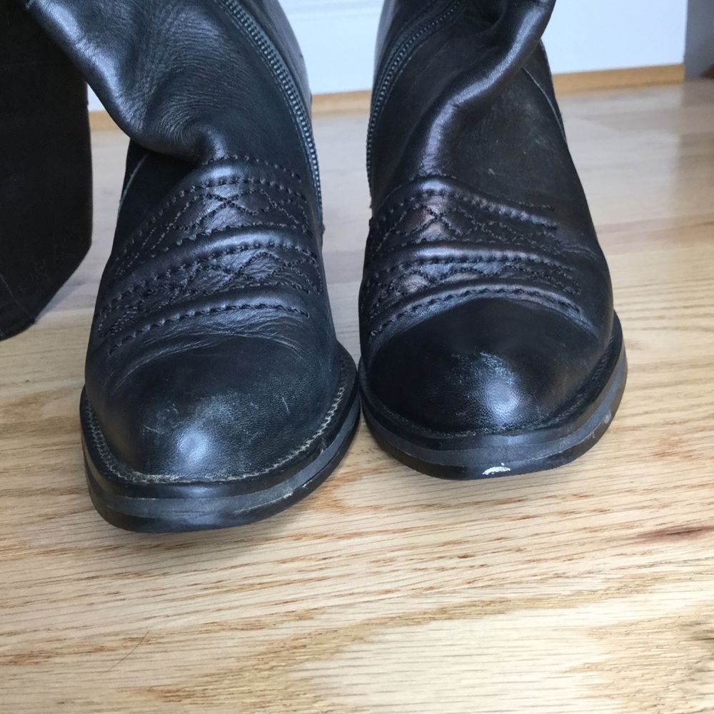 Vintage Zodiac Image Western tall heeled boots - Picture 11 of 14